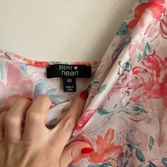 Pink Floral Slip Dress Paper Heart - Picture 4 of 5